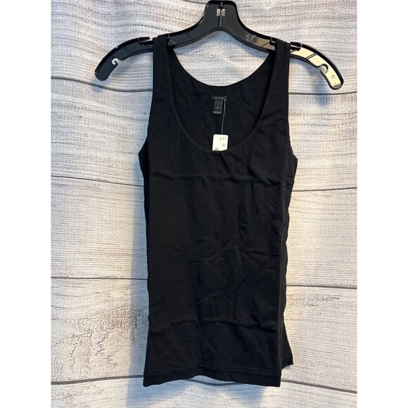 NWT J.Crew Black Tank Top Size XS - Picture 1 of 3